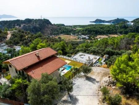 Stone Villa For Sale With Sea View In Sarigerme