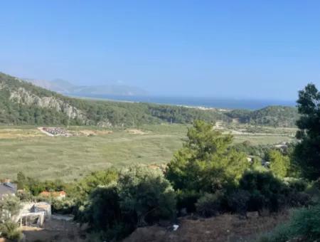 Land For Sale In Sarigerme 425M2 With Full Sea View