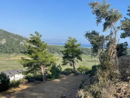 Land For Sale In Sarigerme 425M2 With Full Sea View