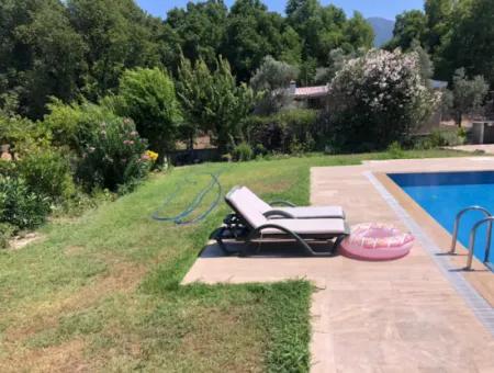 Dalyan Satılık Villa 615M2 Arsa İçinde 3+1 Satılık Villa